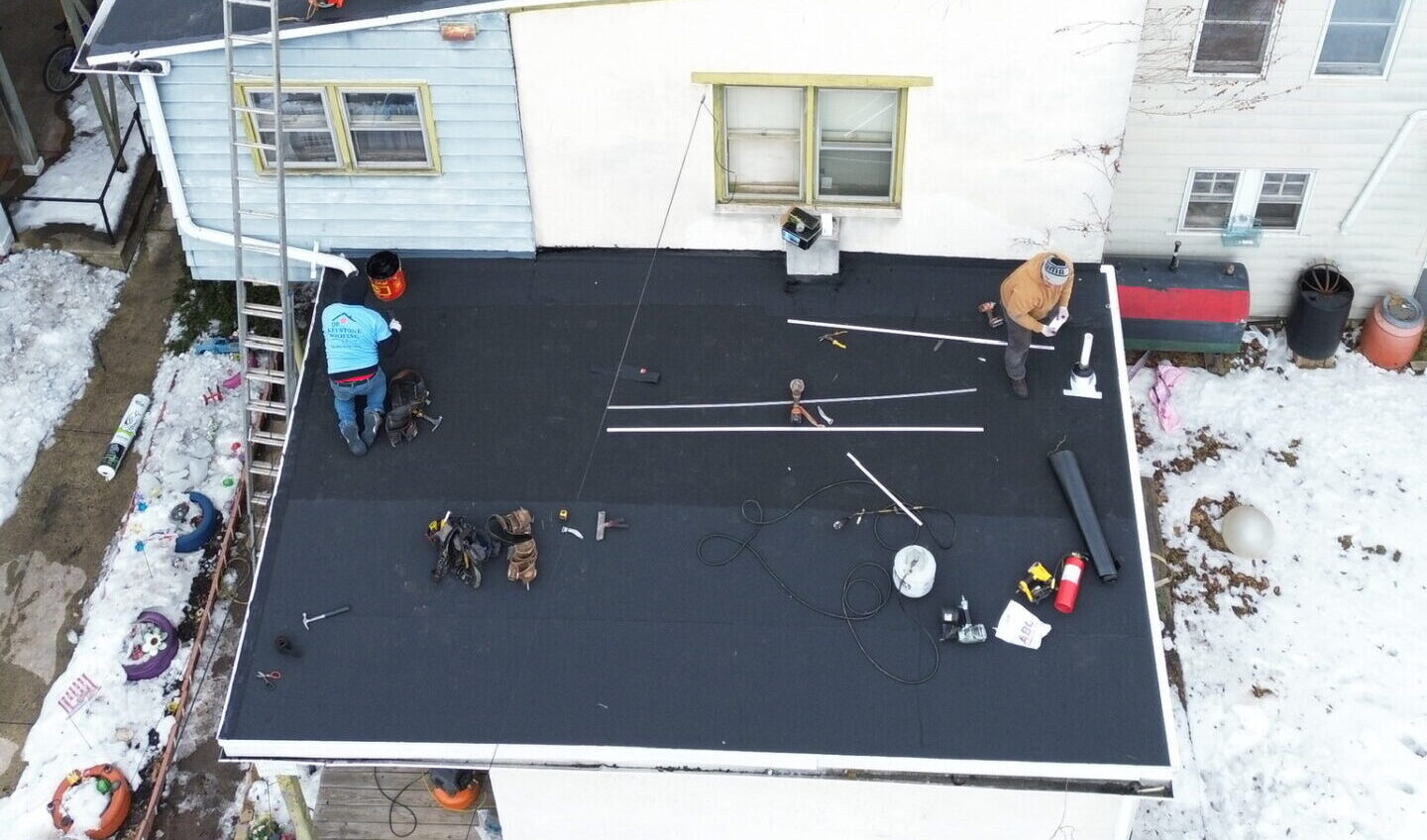 Flat roof installation bucks county