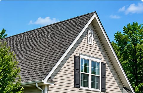 Steep roof pitch